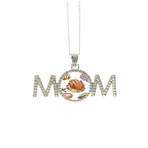 Collier motif de dinde et raisin en taille M pour femme