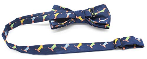 Carahere Boys Handmade Pre-Tied Bow Ties Novel Fun Pattern Bow Ties For Kids Orange Green Yellow thumb #2