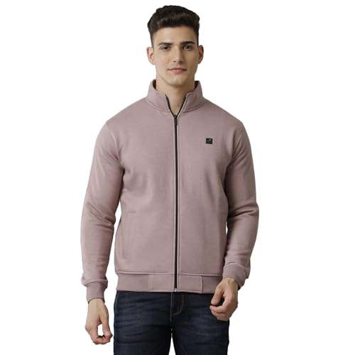 Image of Cavallo by Linen Club Men's Cotton Violet /Purple Solid Casual Short Length Jacket