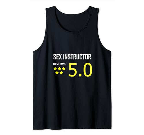 Sex Instructor Reviews Adulte Humour Swinger Orgie Blague Rétro Débardeur