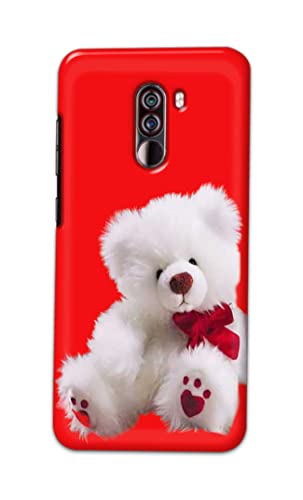 Image of PRINTFIDAA Teddy Bear Love Romantic Valentines Day Dumbo Printed Designer Hard Back Case Cover for Xiaomi Poco F1, Xiaomi Pocophone F1 -(SS) MVN1001