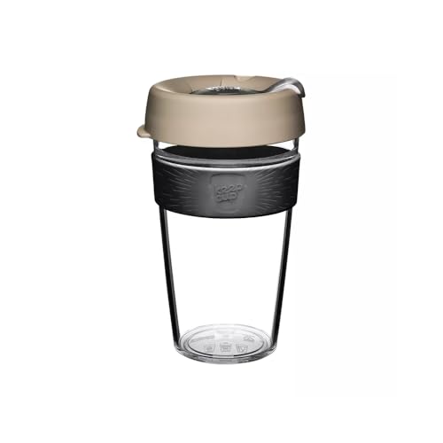 KeepCup Original, Lightweight Plastic Reusable Coffee Cup with Splashproof Sipper Lid - 16oz/454ml - Milk