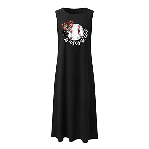 Vestido Plus Size para Mulheres Dia das Mães Verão Algodão Boho Casual Moda Gola Redonda Vestido Fem