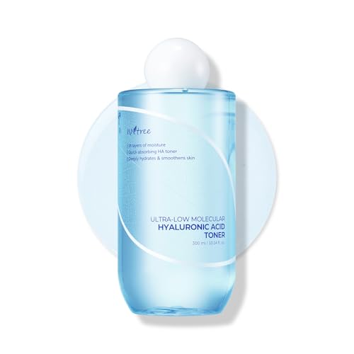 ISNTREE Ultra-Low Molecular Hyaluronic Acid Toner | Korean Hydrating Toner with Hyaluronic Acid...