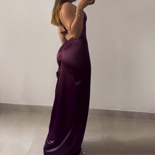 Robe d'été aérée dos nu vêtement fluide mode légère femme