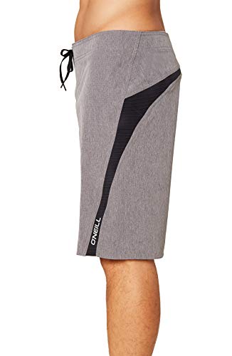 Image of O'NEILL Men's 21 inch Hyperfreak Divergent Boardshorts -Water Resistant Trunks for Men with Quick Dry Stretch Fabric and Pockets