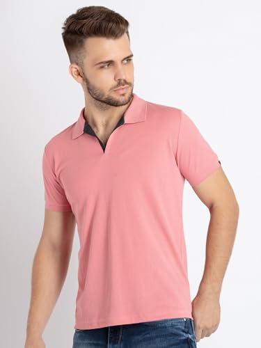 Image of Status Quo Men's Polo T-Shirt | Rich Cotton Blend | Slim Fit | All Day Comfort | Contrast Inner Placket | Polo Collar