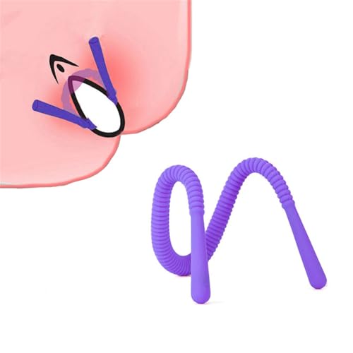 Adjustable Labia Clamps Pussy Spreader Body Safe Silicone Vagina Expander G-Spot Stimulation Oral Sex Vaginal Lips Hands-Free Spreader BDSM Flirting Sex Toys for Women Self Check Tools