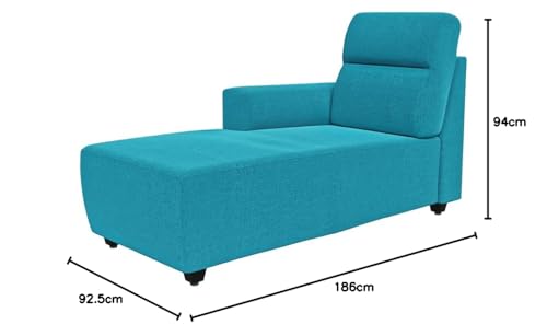 Image of Wakefit Sofa Set | 3 Year Warranty | Sofa 3 Seater, 3 Seater Sofa for Living Room, Wooden Sofa Set, 3 Seater + Left Aligned, Sofa for Living Room - Belize(Malphino : Malibu Green)