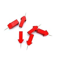 80 Puntine Da Disegno In Legno - Design Stella/Freccia Rossa, Per Mappe E Bacheche - Foto 5