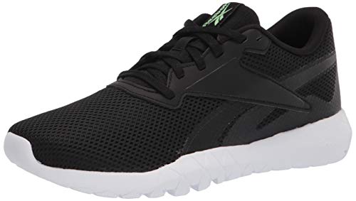 Reebok mens Flexagon Energy 3.0 Cross Trainer, Black/White/Neon Mint, 10 US