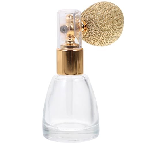 GRADENEVE Botella de Spray de Polvo Recargable de Vidrio 10 Ml Atomizador Transparente para Perfume y Aceites Esenciales Contenedor Vacío Portátil para Viajes y Uso Diario Color Aleatorio