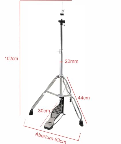 Máquina Chimbal estante Hi Hat Pratos Bateria Robusta sonata