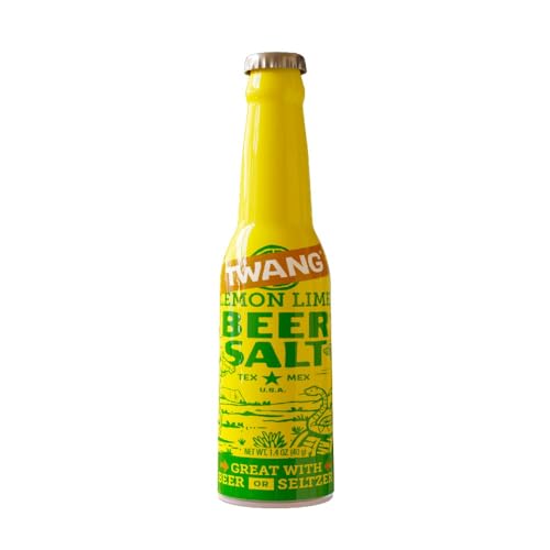 Twang Flavored Beer Salt, Lemon-Lime, 1.4 Ounce Mini Bottles (24 Count Displa...