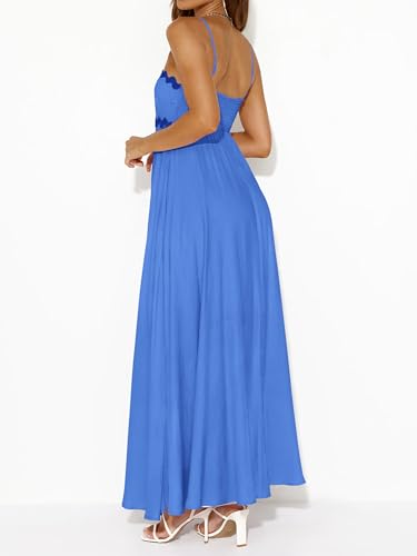 PRETTYGARDEN Womens Spaghetti Strap Maxi Dresses 2025 Summer Casual Sleeveless Smocked Boho A Line Long Flowy Beach Sundress4