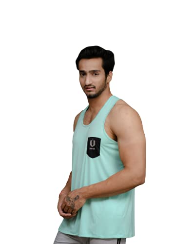 KAPOWMen's Loose Fit Vest (L) Mint Green