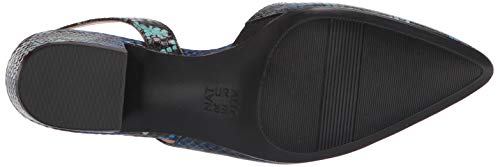 Naturalizer Women's Banks Slingback Pump, Blue Multi Snake, 9.5 #TOP3