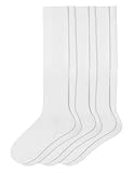 Hue Women's Flat Knit Knee High Sock, New White, One Size US
