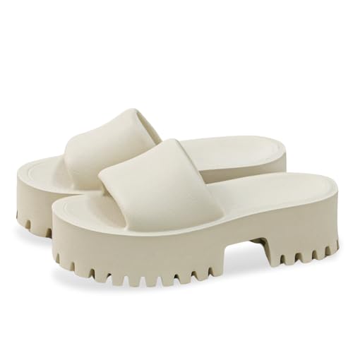 baobeijiadao Womens Backless Platform Sandals Slip On Thick Sole Waterproof Slippers Open Toe Summer Shoes for Women3