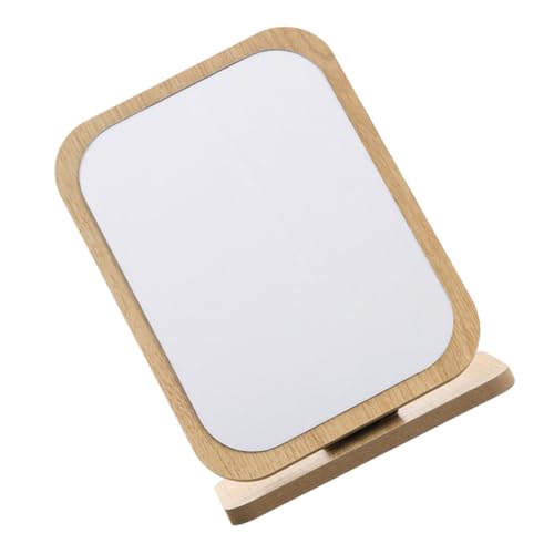 Espejo de maquillaje de escritorio grande y plegable: cristal claro estilo retro 2