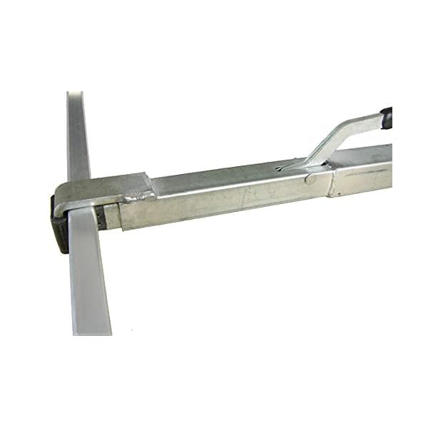 Profi-X Spannbrett Stahl | 1,20-2,91m | Klemmbrett Zwischenwandverschluss (1,50-2,00 m)