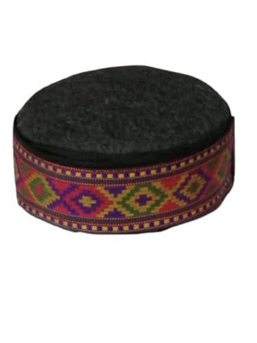 Himachali Kullu Man & Boys Himachali Kullu Woolen Cap Multi Color...