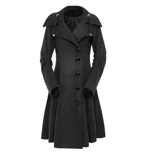 Manteau gothique long pour style Y2k streetwear en ville