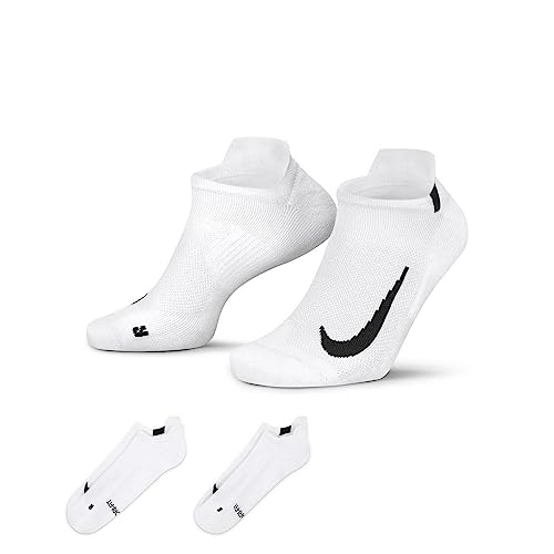 Nike Unisex Multiplier Running No-Show Socks (2 Pairs)
