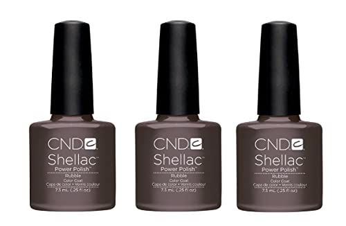 CND Shellac UV Gel Polish Rubble 7.3 ml Set of 3 30% Off