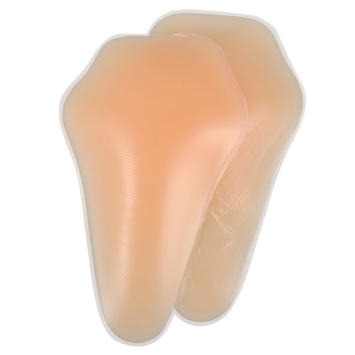 VANZACK 1 Pair Silicone Knee Pads for Ice Skating Protective Adhesive Sports Cushion for Outdoor Activities High Elasticity Non Slip Resistant Easy Application Skin Color