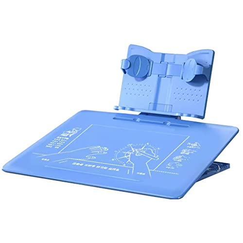 Soporte de ángulo ajustable para libros, resistente soporte para libros de cocina y laptop para escritorio, perfecto para leer, estudiar en la escuela, biblioteca, dormitorio u oficina