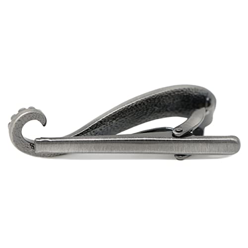 Mendepot Octopus Limb Tie Bar Burnished Silver Tone Octopus Limb Tie Clip In Box #TOP4