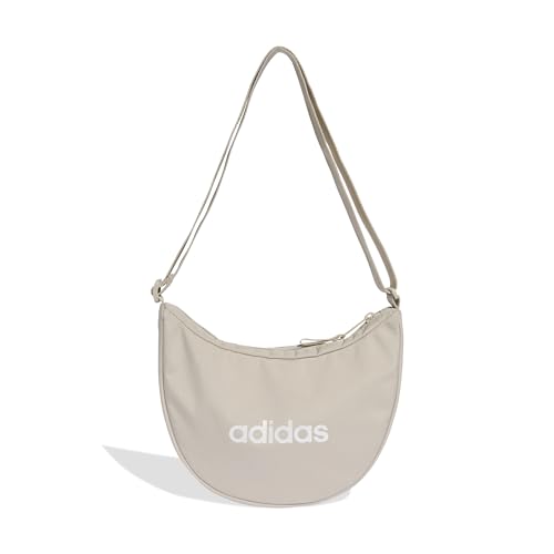 adidas Bolsa feminina Linear Essentials Festival, alumínio/branca, tamanho único