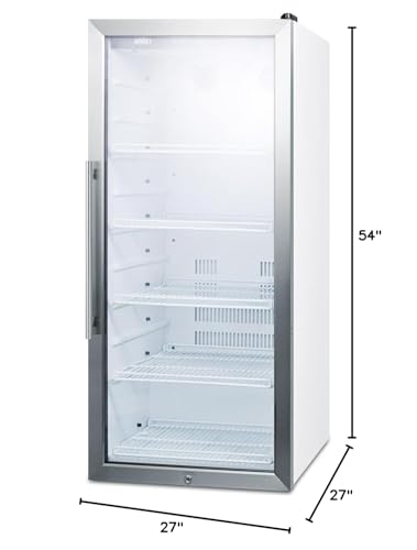Summit Appliance SCR1006 Commercial Glass Door 22-Inch Wide Beverage Merchandiser; Display And Refrigeration thumb #3