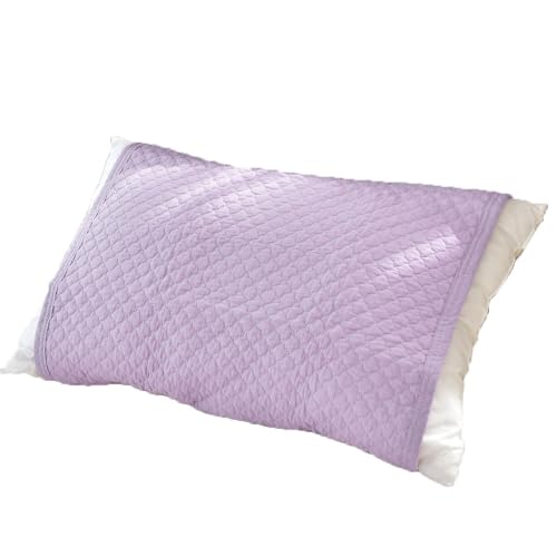【ふとん屋さんが考えた本格派まくらパッド】 西川 枕パッド 43×63cm用 綿100% 春 夏 オールシーズン さわやかな肌触り 中わたまでコットン使用、寝汗をしっかり吸収 ムレにくい お肌になじむ水洗いキルト 「Pocott ポコット」バイオレット 約