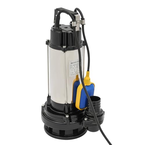 Pompe submersible en acier inoxydable 1500 W 220 V 36 000 l/h Pompe à matières fécales professionnelle 72 22 m Pompe pour eaux usées Pompe submersible