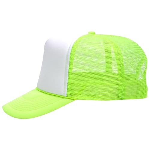 Image of OTTO Polyester Foam Front 5 Panel High Crown Mesh Back Trucker Hats in 97, Bulk, Wholesale