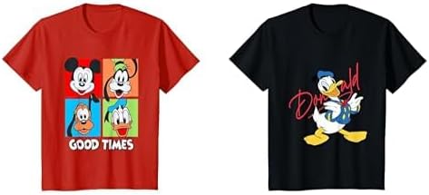 Disney Short Sleeve Crew Neck T-Shirts for Boys Girls Toddlers, Multipacks