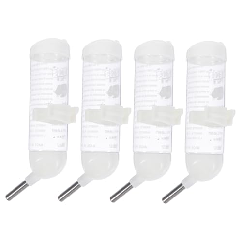 Totority 4 Pack Small Animal Water Dispenser Pet Water Bottle for Guinea Hamster Leak- Easy to Use