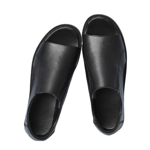 Classic Mens Sandals Leather Sandals Men Outdoor Casual Lightweight Sandal Slippers(40 Code)