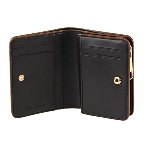 Marc Jacobs S101L01Sp21 Smoked Almond/ Gold Hardware Women's Mini Compact Wallet #TOP2
