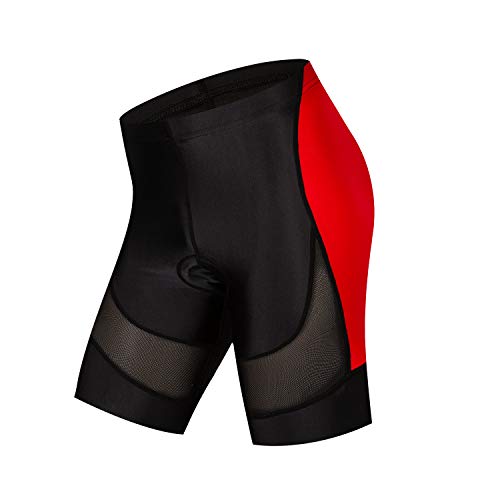 JPOJPO Bike Shorts Womens with 5D Gel Padded,Cycling Underwear Sport Pants Red,Pink,Black S-3XL