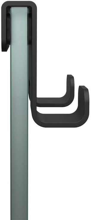 Tiger Caddy Towel Hook, Stainless Steel, Black, W7 x H5 x D3.5 cm
