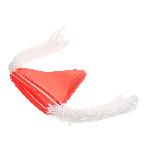 BRIGHTFUFU Triangle Flags Reflective Strip Construction Safety Flag Reliable Warning Sign for