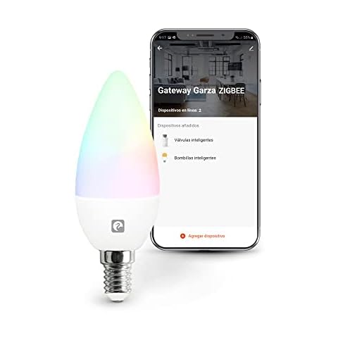 Bombilla LED Zigbee Vela C37 Garza Smart Cover