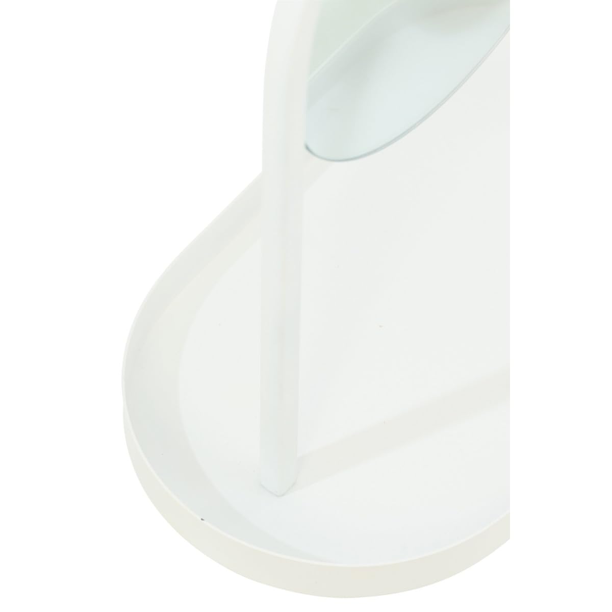 Paris Prix Miroir avec Support Bijoux Perle 32cm Blanc