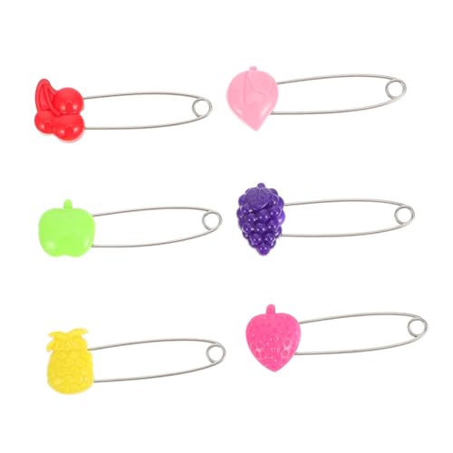 LALAFINA Cloth Diaper Pin 30pcs Large Heavy Duty Stainless Steel Nappy Pins Safety Cap Perfect for Baby's Diaper Fastening DIY Projects