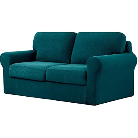 subrtex 2-Seater Teal Sofa Cover Set Cover