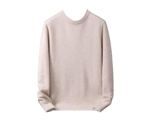 Men Loose Oversized Crew Neck Knit Pullover Fall-Winter Casual Long Sleeve Sweater Tops