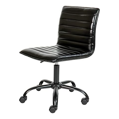 Flash Furniture Bürostuhl, Schwarzer Vinyl-Rahmen Cover